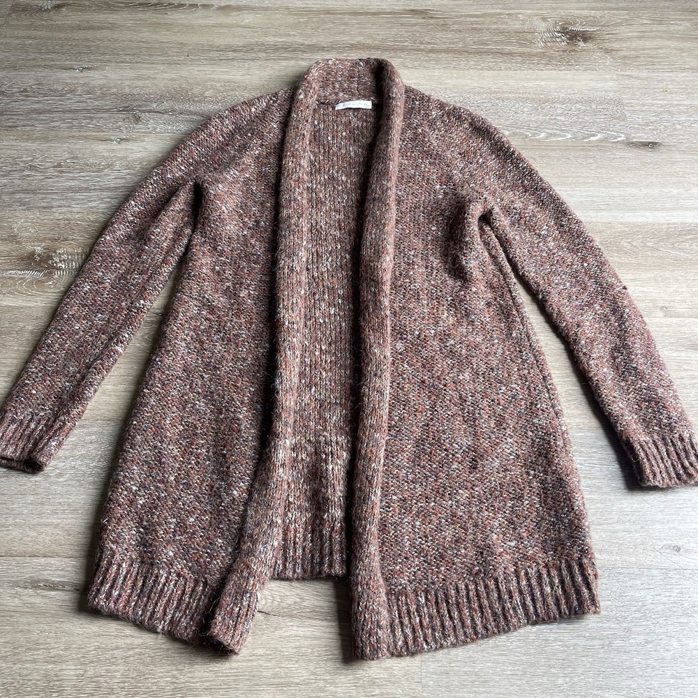 Christian Berg Open Front Cardigan Sweater Mohair Wool Blend Women's EU 36 US S